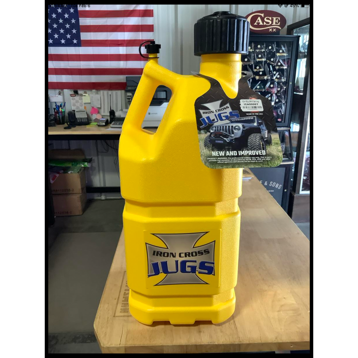 Iron Cross 5 Gal Utility Jug Yellow