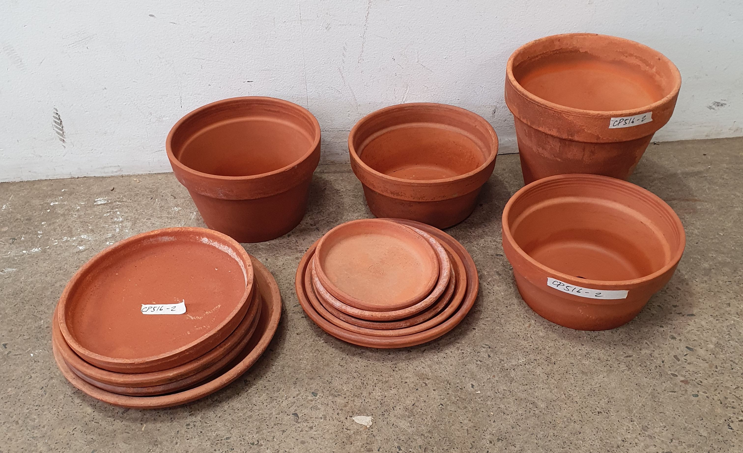 A Group Of Terracotta Pots