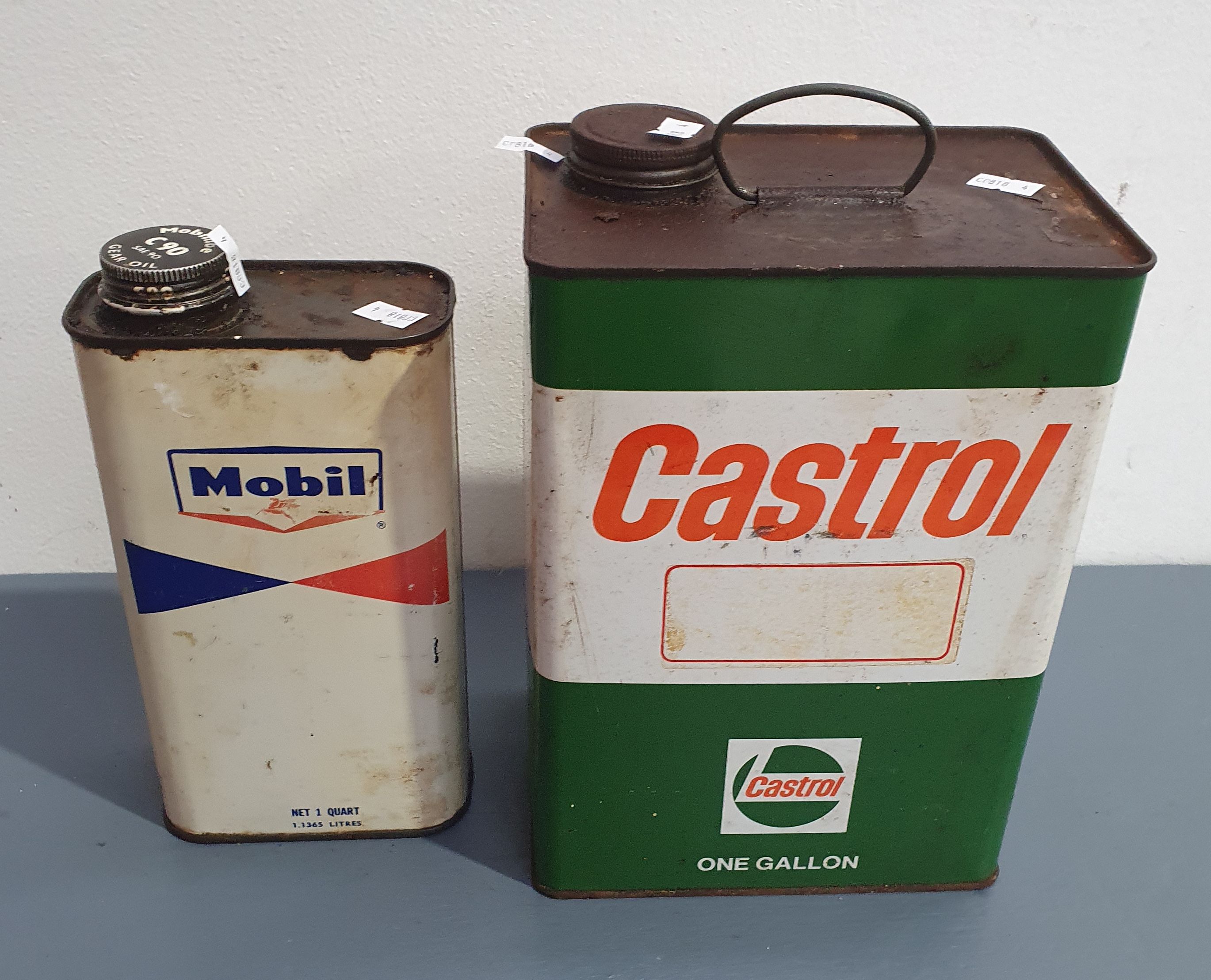 1379 · TWO VINTAGE OIL CANS