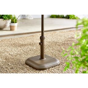 StyleWell 26 Lbs. Concrete and Resin Patio Umbrella Base in Brown - TW10