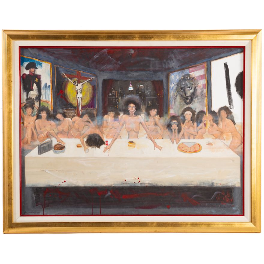 Sherry Wolf. The Last Supper, acrylic