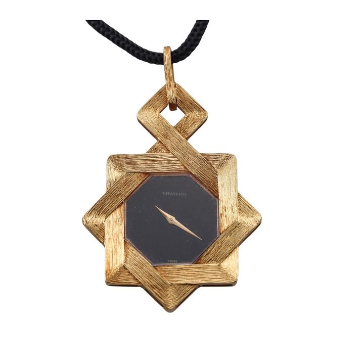 Rare Tiffany & Co. L.U.C. Chopard 18k Gold Octagram Watch Pendant 2013 1